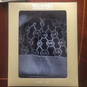Michael Kors Scarf and Hat Set